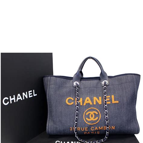 chanel deauville denim|chanel deauville tote 2022.